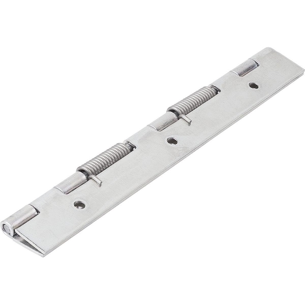 Spring Hinge Spring Closed A=40, B=180, Form:B Round Hole, Steel Galvanized